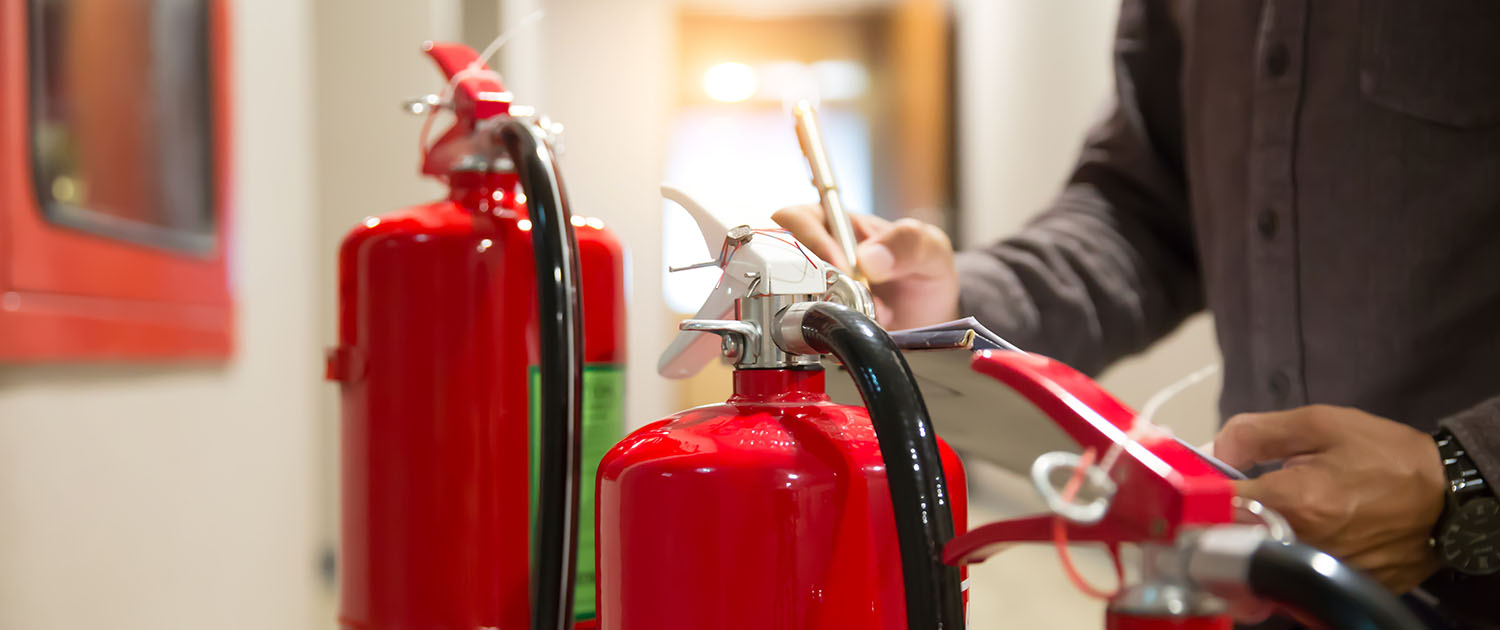 Checking fire extinguishers