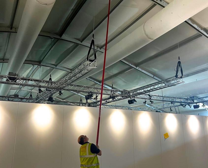 wireless fire alarm temporary installation for exhibition media City