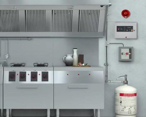 Ceasefire Enviro Series Water Mist Based Kitchen Fire Suppression System